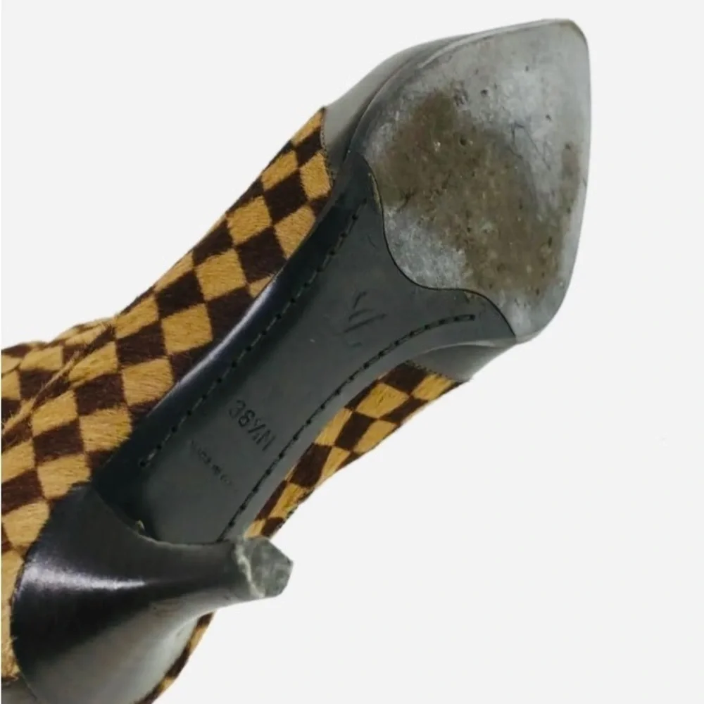 Louis VUITTON Damier Sauvage Heeled Boots - Size 6 - 6.5 - Picture 7 of 14